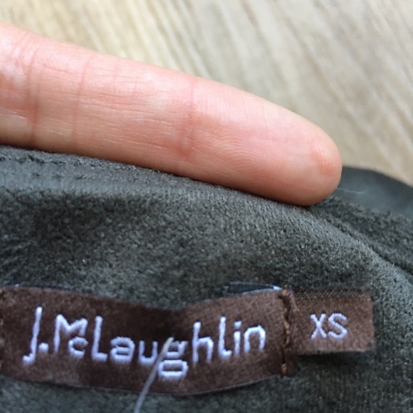 J. McLaughlin Lori Faux Suede Pants Olive XS - Picture 11 of 13